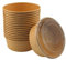 Jicyor 20 Pièces 1000ml Bols Jetables Ronds Compostables - Gobelets à Glace Non Imprimés pour Salades, Glaces et Desserts