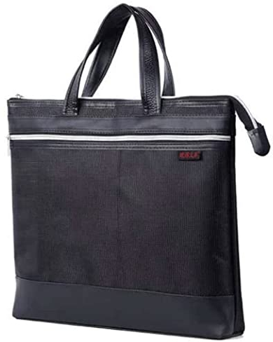 Generic Mappe Schnellhefter Aktenordner Tragbare Dokumentbeutel Aktentasche Geschäftstabelle Office -Dokument Tasche Oxford Canvas Mit Reißverschlusshandtasche Sammelmappe (Color : B, Size : F)