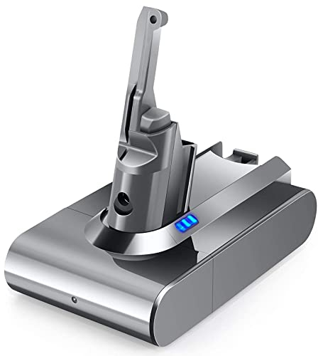 4600mAh V8 Akku Ersatzakku für Dyson V8 Serie,Dyson SV10 21.6V Lithion Batterie Kompatibel mit V8 Absolute, Dyson V8 Animal, Dyson V8 Fluffy Staubsaugerrfreier Vakuum-Handstaubsauger