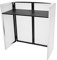 OMNITRONIC Compact Mobile DJ Stand inkl. Cover | Portabler DJ-Tisch (1 m) mit Verkleidung für mobile Anwendungen