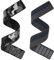 ahayo Nylon Armband für Garmin Fenix 8 47mm / epix Pro 47mm / Instinct 3 45mm, 22mm Camo Schnelltrocknend Sportarmband für Fenix 7/6/5 (2PCS Camo Grau-Schwarzgrau)
