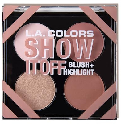 L.A. COLORS Show It Off & Shape It Up Palette, Show it Off Blush & Highlight CFP637