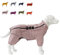 Warmer Hundemantel, doppellagige Hundeweste, Vier Beine bedeckt, Winddicht, wasserdicht, reflektierende warme Hundeweste, Outdoor-Schlittschuhkostüm für kleine, mittlere und große Hunde. Lotuspink XL