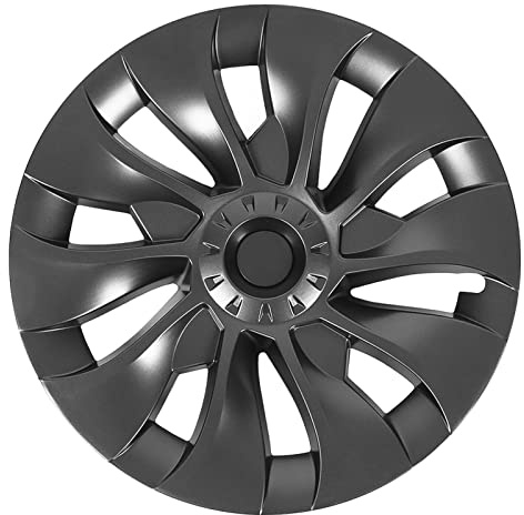 Radnabenabdeckungsverkleidung, 18 Zoll, Kratzfest, Perfekte Passform, 4-teilige Komplette Radnabenabdeckungsverkleidung für Modell 3 (High-End-Grau)