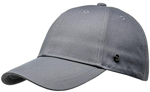 WEROR Herren Baseball Cap Baseballkappe Kappe Mütze WEROR-415.1 (Einheitsgröße, Grau)