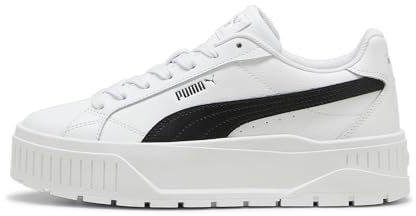 PUMA Women's Karmen II L Sneaker, White Black Silver, 6 UK