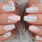 Ceboic 24 Pezzi Unghie Finte Medie Bara Unghie a Pressione Rosa Glitter Francese Adesive Colorate Fake Nails Kit con Strass Senza Colla Copertura Completa Acrilica Punta per Donna Ragazze