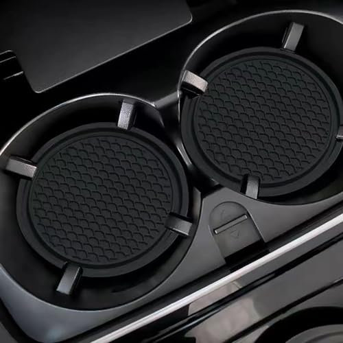 CFIZZ 2pcs Auto Untersetzer,für BM-W 5er M5 E60 E61 F07 F10 F11 F18 F90 G30 G31 G38 Auto Getränkehalter Untersetzer Hohe Temperaturbeständigkeit rutschfest Kaffee Tee Pad,C