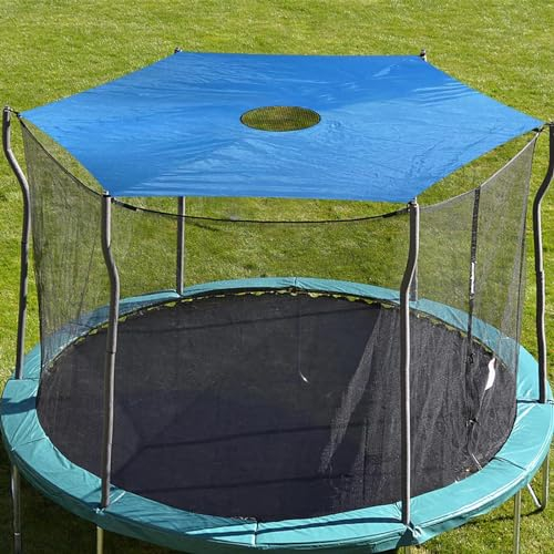 lovemetoo Ø 244 cm Achteckiges Trampolin Zelt Abdeckung | Wasserdicht Oxford Sonnenschutz Trampolin Zubehör für Kinder und Erwachsene