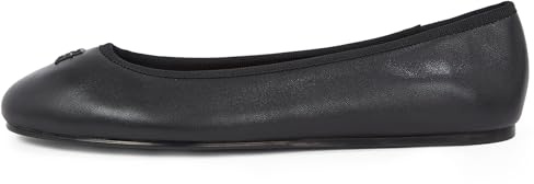 Tommy Hilfiger Women’s Hardware Leather Ballet Pumps