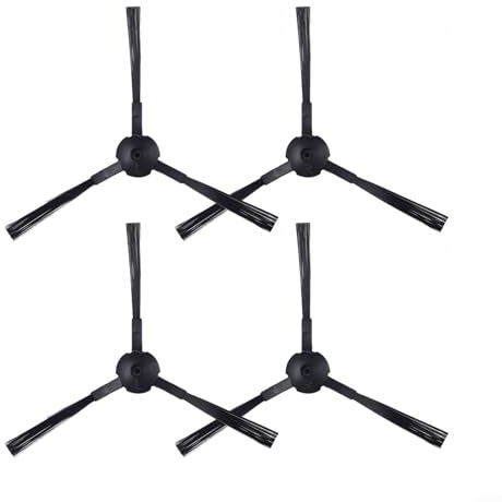 CWOQOCW 4 Stück Staubsauger-Seitenbürste Ersatzteile Seitenbürste für Zaco V5s Pro Roboter-Staubsauger, Reiniger und gesünder