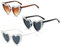 Anlising 3PCS Herz Sonnenbrille Perle, Sonnenbrille Damen Herzform mit Perlen, Perle Vintage Damen Herzförmige, Retro Herzförmige Sonnenbrillen, Vintage Sonnenbrille Perlen, für Party (3 Farben)