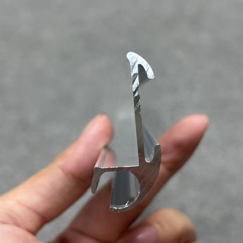 Vorzeltschiene, Aluminium, C-Kanalstreifen für T4, T5, T6, Wohnmobil, Wohnwagen, Boot, Campingzubehör, 55 cm, 6 Stück