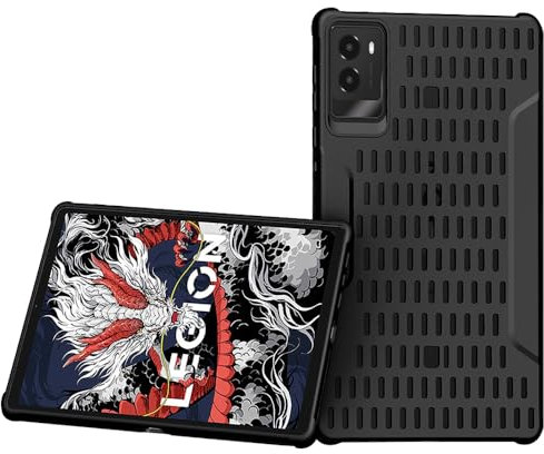 Protective Cooling Case for Lenovo Legion Y700 (2024) 3 Generation, Gaming Tablets TPU Flexible Cover Sleeve Anti-Scratch Drop-proof Protection Shell Thickened Corner, Black