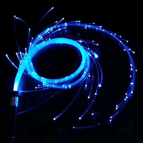Fouet de danse à fibre optique LED, fouet Pixel Rave pivotant à 360 °, monochrome 3 effets de lumière, pour la danse, les fêtes, les spectacles de lumière, les concerts, les spectacles en direct