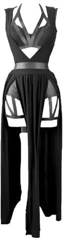 Schöne Dessous Damen Damen Sexy Kleid Dessous Busen Kissen Bandage BH Nachtwäsche Sexy Nachthemden Adventskalender Dessous (Black, XXXXXL)