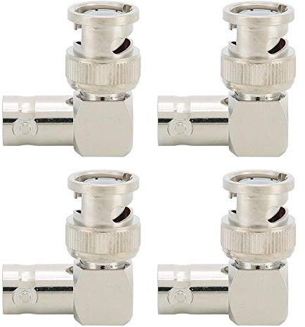 Mtlavish Four Nema 5-5A Rechtswinkel Ellbogenadapteranschluss mit 50 Ohm Messinganschluss