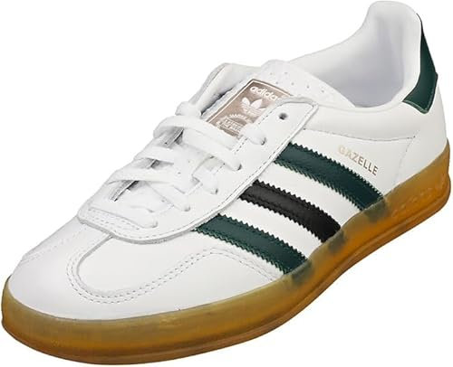 adidas Gazelle IE2957 Indoor Woman Cloud White (Blanc, Système de tailles EU, Adulte, Femme, Moyen, 37 1/3)