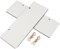 HAPINARY 2pcs White Sublimation Blank Door Hangers for DIY Craft Projects Elegant Wooden Signs for Home Office Store Hanging Plaques for Unique Decor