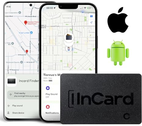 Spotelo Wallet Tracker Card für sowohl Googles Find My Device als auch Apples Find My, Smart Card mit 5-jähriger Akkulaufzeit und, wasserdichter Bluetooth-Tracker für Reisepass, Geldbörse, Taschen