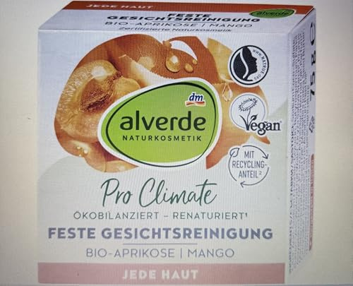 alverde NATURKOSMETIK Feste Gesichtsreinigung, 75 g