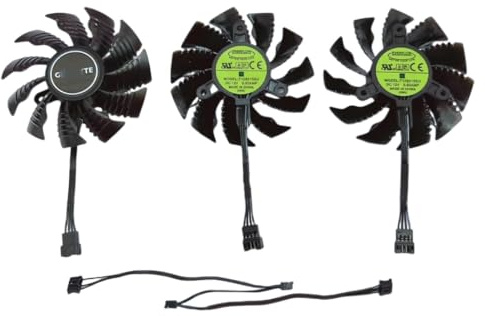 AKUYAO Full Set GPU Cooling Fans 82mm PLA09215S12H PLD09210S12HH Replacement for Gigabyte RTX 1650 1660 2060 2070 2080 2080 Ti Super Gaming OC Graphics Card