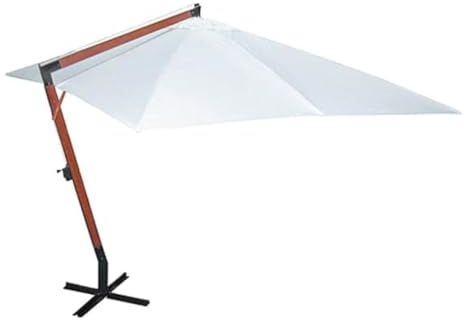 SKTQYQO Ombrellone Galleggiante 3x4 Metri Bianco