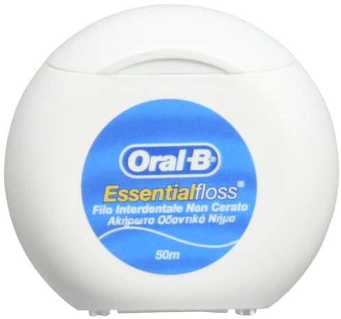 Oral-B Essential Filo Interdentale Non Cerato, 50 m, al Sapore di Menta