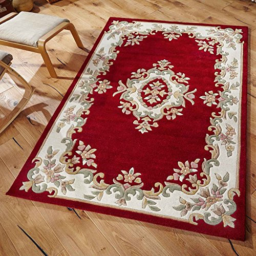 Rugs Direct Rug, 100% Wool, Red, 200cm x 285cm