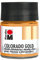 Marabu 12640005786 - Metallic Effektfarbe, Colorado Gold metallic rotgold 50 ml, auf Wasserbasis, lichtecht, wetterfest, schnell trocknend, zum Pinseln und Tupfen auf saugenden Untergründen