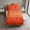 Traumschlaf Mako-Satin Bettwäsche Indi Orange – 100 % Baumwolle, glänzend & atmungsaktiv, orientalisches Design mit Ornamenten 1 Bettbezug – 200 x 220 cm + 2 Kissenbezüge 80 x 80 cm