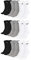 Nike U NK Everyday CUSH Crew 3PR Socks, Black/Grey/White - - 8-12