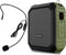 Amplificador de voz Bluetooth 5.0 con micrófono con cable, sistema PA portátil con 12 horas de reproducción para profesores, aula, etc., 18 W, 4400 mAh, altavoz amplificador de voz resistente al agua