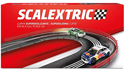 Scalextric – Accesorios y Extensiones Circuitos de Carreras ORIGINAL escala 1:32 (Curva Chicane Deslizante)