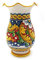 ILAB Vaso grande lavorato in ceramica decorata a mano da ceramisti siciliani di Santo Stefano di Camastra fiore rosso art 16