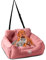 PETCUTE Sièges Auto pour Chiens,Siège de Voiture pour Chien avec Sac de Rangement et Harnais Voiture pour Chiens,Amovible et Lavable Lit pour Animal de Compagnie Antidérapant Portable,pour Voyager