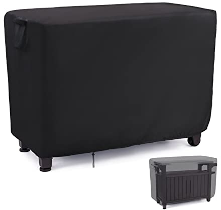 Hohong Outdoor Prep Tischabdeckung für Keter Unity XL tragbarer Tisch- und Aufbewahrungsschrank, wasserdichte Grill-Vorbereitungstischabdeckung und Barwagen-Abdeckung-132x56x92cm