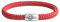 Paris Montana Original Emoji Smiley Segeltau Armband Geflochten Mit Gravur Handmade Hochwertiger Magnetverschluss 8mm (Rot, 19.00)