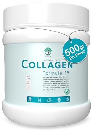 COLÁGENO HIDROLIZADO en Polvo | COLAGENO Acido Hialuronico | Colageno Marino Hidrolizado Puro | Colágeno Marino con Ácido Hialurónico | Colágeno en Polvo con Vitamina C | Marine Collagen Peptides