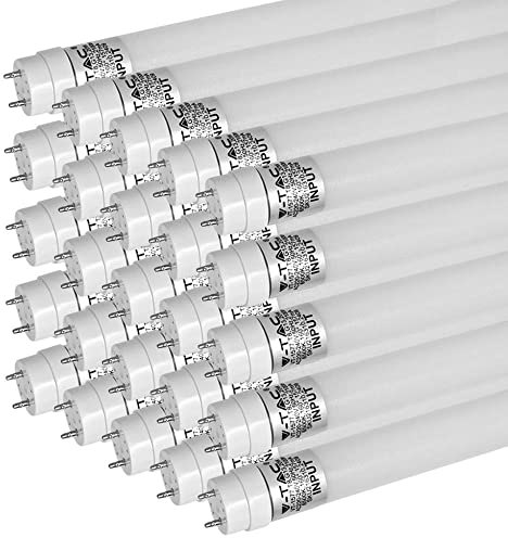 ZONE LED Lot de 25 tubes LED, 120 cm, blanc neutre (4000 K), 1850 lumens, T8, G13-18 W (remplace 36 W), avec démarreur, tube LED, tube fluorescent, lampe néon