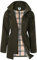 SaphiRose PONCHO Veste de Pluie Longue pour Femme Manteau à Capuche Coupe-Vent Imperméable vert L