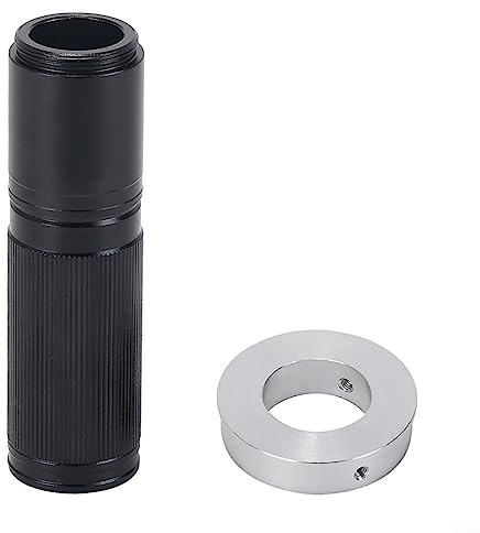 1-150X Digital Microscope Camera C-Mount Lens Zoom Microscope, Adjustable Zoom C-Mount Lens for VGA USB Video Camera for Microelectronics Accuracy Machinery