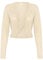 KAFFE Bolero KAankra Damen Bolero Festlich Jäckchen mit Langarm Kurze Strickjacke XL, Sand Dollar