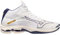 Mizuno Unisex Wave Lightning Z7mid Volleyballschuhe, Weiß, Blueribbon Mp Gold, 48.5 EU
