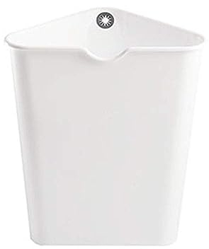 fikujap Dreieckiger Abfalleimer ohne Deckel für Küche, Wohnzimmer, Büro mit Ecke, nordischer einfacher Papierkorb, Vier Farben, schlank