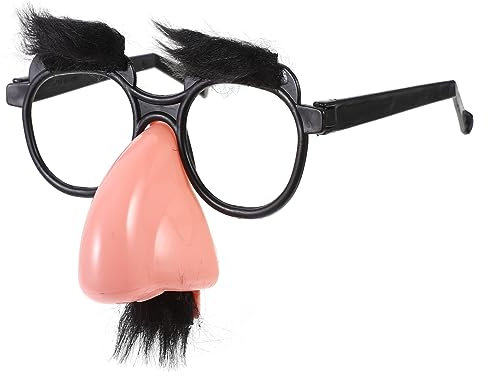 ifundom 4 Stück Lustige Brille Mit Nase Halloween-sonnenbrille Dekorative Partygläser Kind Sonnenbrille Nase Lustige Brille Verkleidungsbrille Mit Lustiger Nase Albern Ältere Hawaii Clown