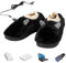 Goowafur Zapatillas con calefacción - Calentador de pies eléctrico,Botas calefactables, Calentadores de pies, Zapatillas para microondas, Zapatos calefactables para Hombre para aliviar la rigidez
