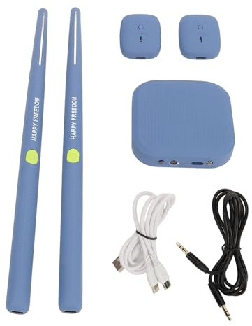 Schlagzeug, Virtuelles Schlagzeug, Virtual-Reality-Schlagzeug, Tragbares Elektronisches Schlagzeug für Anfänger,und Erwachsene (BLUE)