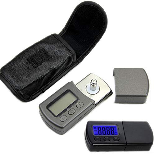 Portable Turntable Stylus Force Scale Gauge 0.01g LCD Backlight Tracking Force Pressure Gauge/Scale for Tonearm Phono Kitchen Scale for Baking