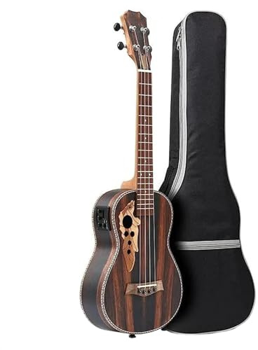Ukulele Musikinstrumente 26-Zoll-Tenor-Ukulele All Blackwood Acoustic Electirc Ukelele Kit Mit Halsstab-EQ-Aufbewahrungstasche